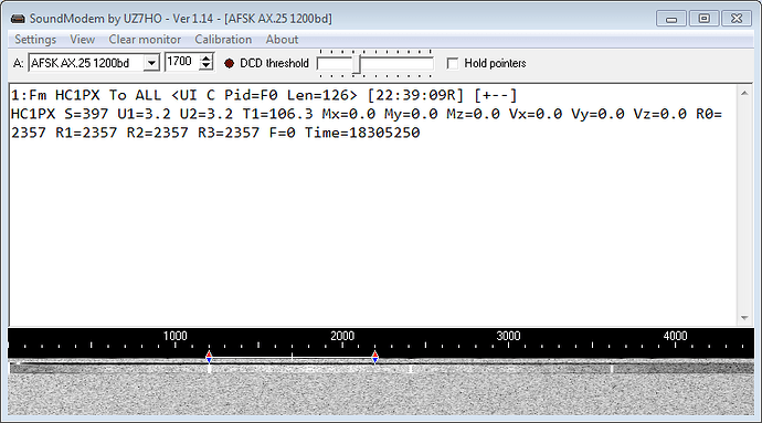 Galapagos AFSK AX.25 1143bd