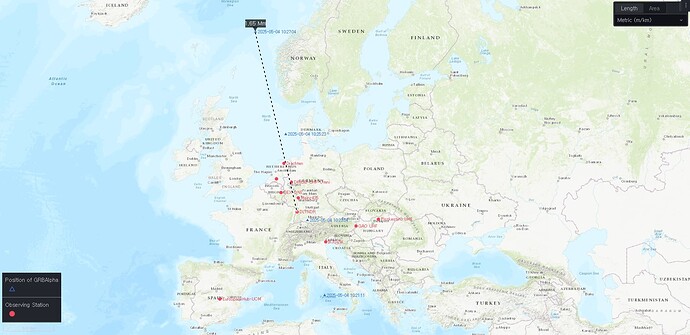 1650 km to last GPS beacon