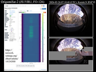 SatNOGS Network - Observation 14154300origamisat2picture1