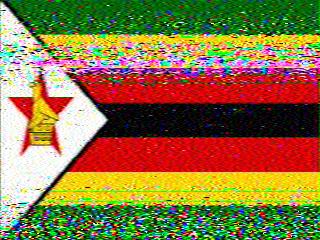 2024-11-06 07:02:25UTC ZIMSAT-2 - SSTV Flag of Zimbabwe